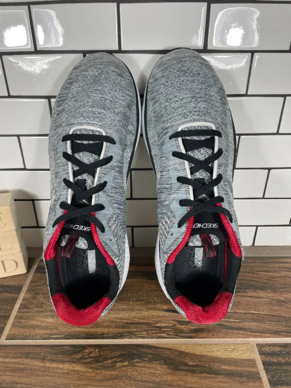 Skechers Solar Fuse Kryzik Shoes Mens Size 11.5 Gray Black Trainers Sneakers